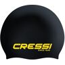 Cressi Eddie Swim Cap 1X Adulto Cuffia Adulto per il Nuoto, Nero/Giallo, Taglia Unica