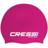 Cressi Eddie Swim Cap 1X Adulto Cuffia Adulto per il Nuoto, Rosa/Bianco, Taglia Unica