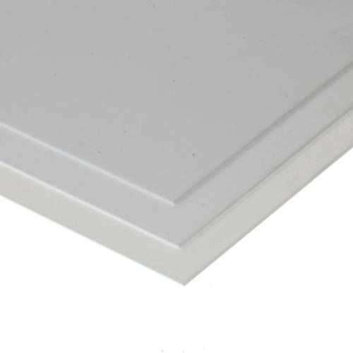 EverGreen – Polistirene Platte, Gioco, 150 X 300 X 0.50 mm, 3 Pezzi, Bianco