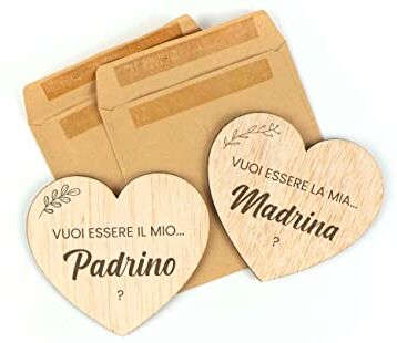 CONTRAXT Idee regalo battesimo domanda. Vuoi essere la mia madrina e il mio padrino, Regali gravidanza sorpresa, chiedi per cresima (Padrini)