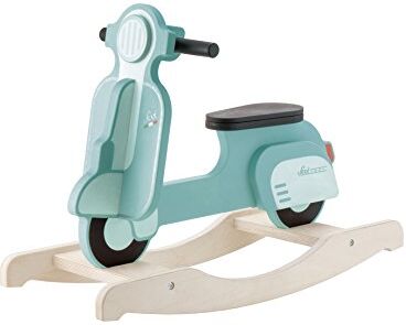 Trudi Rocking Scooter Verde    by Sevi   Giochi cavalcabili. Moto Vespa a dondolo per bambini. Primi anni. Giochi in legno Sevi   75x52x28cm   Cavalcabili Giganti   modello 82829