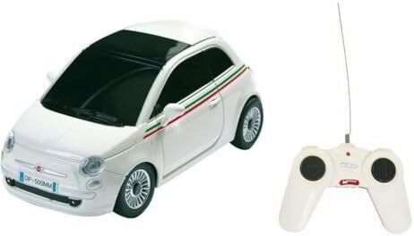 Mondo Motors, FIAT NUOVA 500 , Modello in Scala 1: 24, fino a 8 km/h di Velocità, Auto Giocattolo per Bambini 3001