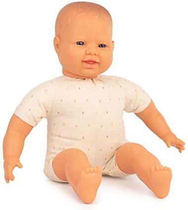 Miniland 40 cm Unisex Bald Europea Baby Doll Senza Biancheria Intima