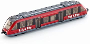 Siku , Treno locale, Metallo e Plastica, 1:87, Rosso, Compatibile con altri giocattoli