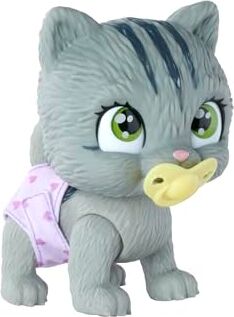 Simba Pamper Petz Gattino, 105953051, 3 anni, funzione beve e bagna, con pannolino, zampina gender reveal, con 3 accessori