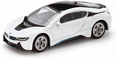 Siku , BMW i8, Metallo e Plastica, Nero e Bianco, Auto giocattolo per bambini