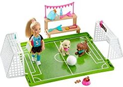 Barbie Dreamhouse Adventures Bambola Chelsea Playset con Accessori da Calcio, 3+ Anni,