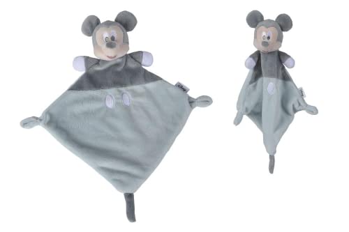 Simba Peluche Disney Baby- Mickey Doudou Mantita 30 cm, realizzato con materiali 100% riciclati, licenza ufficiale Disney, adatto a tutte le età ()
