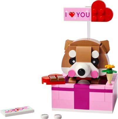 Lego San Valentino  Love Gift Box Cane Puppy Set