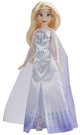 Disney Hasbro Frozen-Hasbro Frozen Elsa Regina delle Nevi-Fashion doll, abito, scarpe e lunghi capelli biondi, giocattolo per bambini dai 3 anni in su,