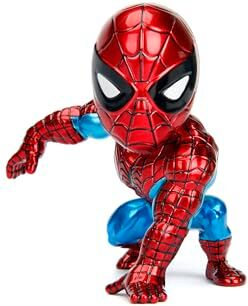 Jada Toys- Marvel Spiderman in Die- Cast, , +8 Anni, Personaggio Da Collezione, 10 Cm