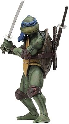 NECA Teenage Mutant Ninja Turtles Figura di azione Leonardo, 18 cm di altezza