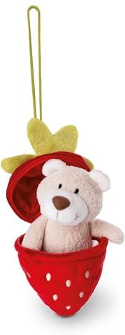 NICI orso di peluche Bendix 13cm I Orso di peluche in una fragola di peluche come ciondolo di peluche I Per gli amanti dei peluche I Peluche