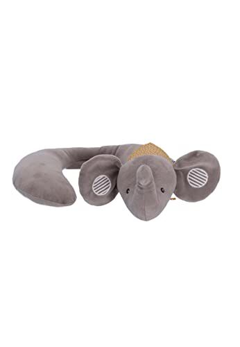 Sterntaler Baby Unisex Supporto cervicale per neonato, L Elefant Eddy, cuscino cervicale, poggiatesta, cuscino cervicale, colore: grigio