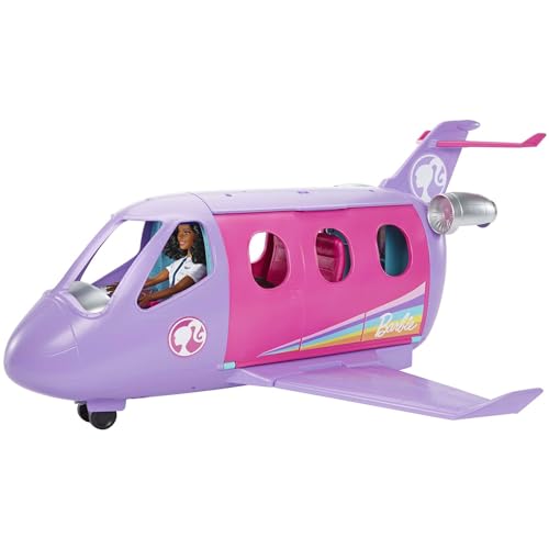 Barbie Airplane Adventures, Bambola Pilota playset e Accessori a Tema di Viaggio, Giocattolo per Bambini 3+ Anni,
