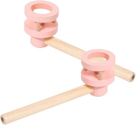 FRCOLOR 2 pezzi di divertimento durante il soffiaggio di giocattoli interattivi per bambini, giocattolo in legno, regalo per bambini, gioco di equilibrio, colpo di tubo galleggiante