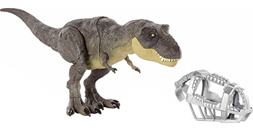 Mattel Jurassic World- T-Rex Passi Letale Articolato con Suoni, Giocattolo per Bambini 4+Anni,
