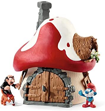 SCHLEICH 25 Casa dei Puffi con 2 Figure