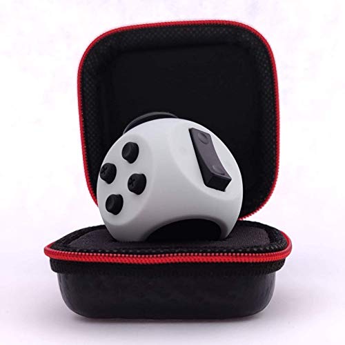 PILPOC theFube Fidget Cube (Grigio) – Cubo Antistress Adulti e Bambini in Versione Deluxe – Fidget Toy con Custodia Protettiva Premium – Gadget Antistress Ideale per Ansia, ADHD, OCD e Autismo