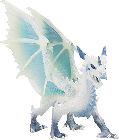 ZJRung Drago del Ghiaccio Bambini Dragon Figure Model Realistic Dragon Model Drago Volante Ghiaccio Senza PVC Collection Educational Toy per la Decorazione Domestica (Alto Circa 17 cm)