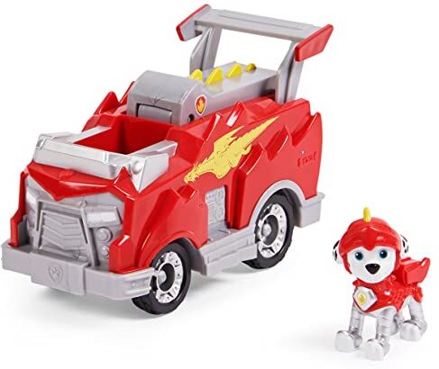 Paw Patrol Veicolo Rescue Knights di Marshall   Camion dei Pompieri con Personaggio Giochi Bambini dai 3 Anni in su