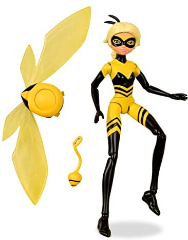 Bandai Miraculous Ladybug Mini bambola Queen Bee Bambola articolata di 12 cm e accessori action figure di supereroe