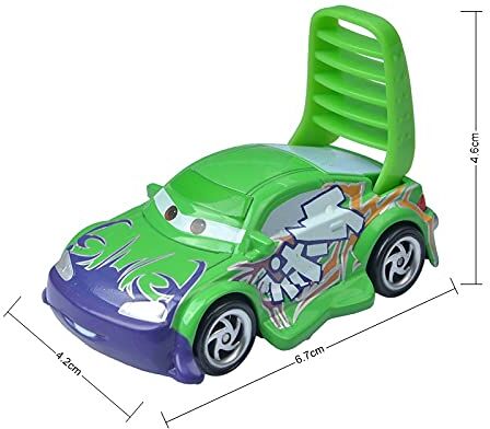 SUOSUO LZWJD Pixar Cars 3 Chick Hicks Police Police McQueen Mater Favoloso Hudson 1: 55 Diecast Metal in Ley Model Car Giocattoli per Ragazzi (Colore : Wingo)