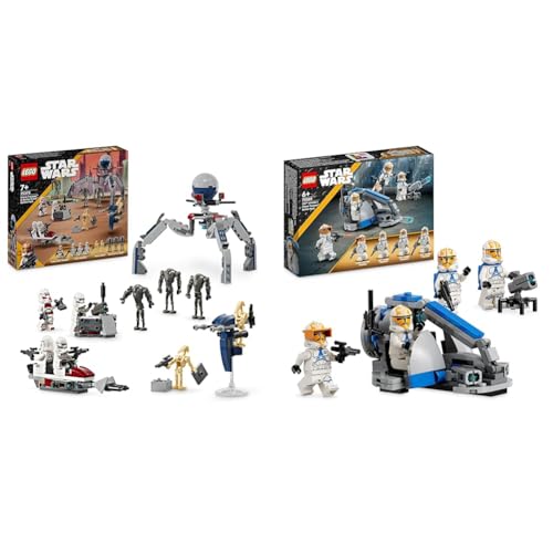 Lego Star Wars Battle Pack Clone Trooper e Battle Droid Set da Battaglia con Veicolo Giocattolo & 75359 Star Wars Battle Pack Clone Trooper della 332a Compagnia di Ahsoka