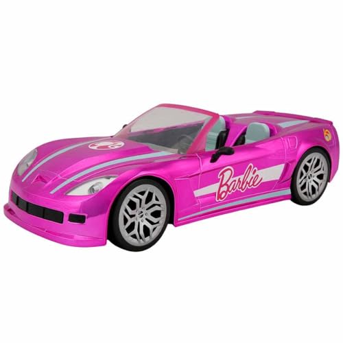 Mondo Motors Mattel Barbie Dream Car cabrio glamour macchina auto radiocomandata per bambini di barbie due posti dettagli realistici colore rosa