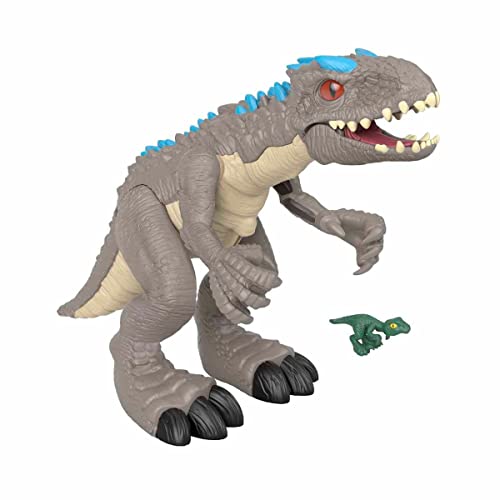 Fisher Price Imaginext- Dinosauro Indominus Rex, Morde e Si Muove, Giocattolo per Bambini 3+Anni,