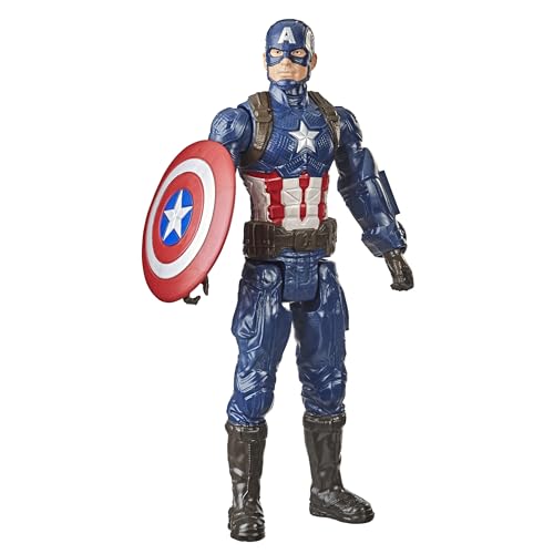 Hasbro Avengers Captain America (Action figure Titan Hero da 30 cm, per bambini dai 4 anni in su)
