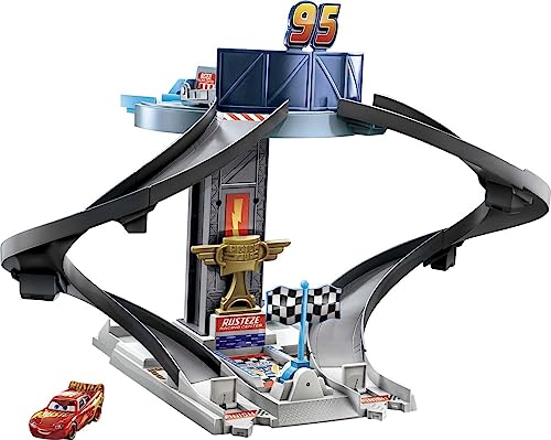 Cars 3 Cars Playset Pista Rust-Eze Torre Garage, Giocattolo per Bambini 4+ Anni,