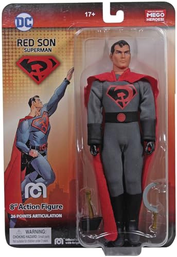 MEGO DC Heroes Red Son Superman Px 8 Action Figure