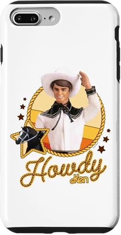 Barbie Custodia per iPhone 7 Plus/8 Plus  Howdy Ken Western, bambola cowboy con cavallo