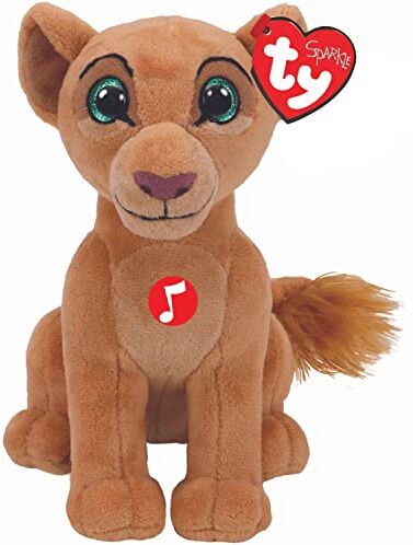 Ty Re Leone Lion King Reg Nala W/Sound Beanie BABIE-Disney, Multicolore,