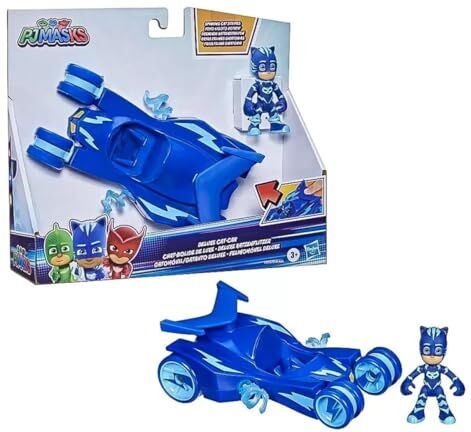 PJ MASKS Deluxe Vehicle Preschool, Cat-Car Toy with Catboy Action Figure for Kids Ages 3 and Up, Black