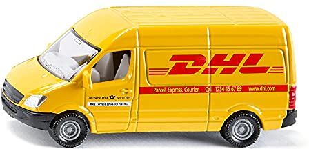 Siku 1085, Furgone postale, Metallo e Plastica, Giallo, Logo DHL, Per uso in vari contesti