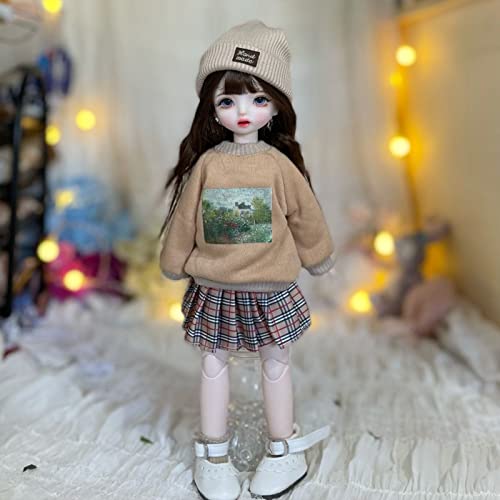 Labstandard 1/6 BJD Doll, Elf Ear Doll Trucco fatto a mano 30,5 cm con snodo a sfera per bambola mobile, set completo per vestiti e scarpe, regalo per ragazze bambini (10)