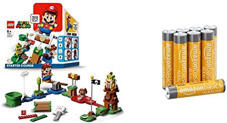 Lego 71360 Super Mario Avventure di Mario Starter Pack, Giochi per Bambini, Ragazzi Creativi dai 6 Anni Batterie alcaline AAA 1.5 Volt, Performance, confezione da 8