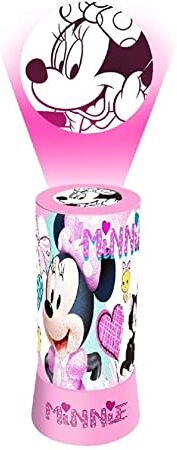 Disney - Minnie Proiettore LED cilindrico, Colore Rosa,