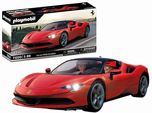 Playmobil Elegante Car  Ferrari SF90 Stradale, Auto Sportiva, Pezzo da Collezione per Gli Appassionati di Auto, Giocattolo per Collezionisti e Bambini a Partire dai 5 Anni