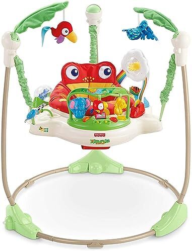 Fisher Price Centro Attività Saltella e Gioca Amici della Foresta, il Ranocchio, Centro Attività per Neonati con Musica e Luci,