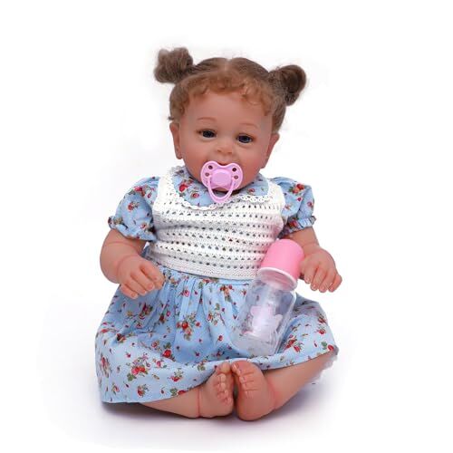 JIEBOTE 23 pollici 57 cm Reborn Baby Bambola Ragazzo come Vero Bambino Morbido Silicone Silicone Del Bambino Bambola Realistica Bambola Neonato Bambola Ragazzo Bambini Giocattoli