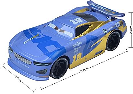 SUOSUO LZWJD Pixar Cars 3 Chick Hicks Police Police McQueen Mater Favoloso Hudson 1: 55 Diecast Metal in Ley Model Car Giocattoli per Ragazzi (Colore : Daniel Swervez)