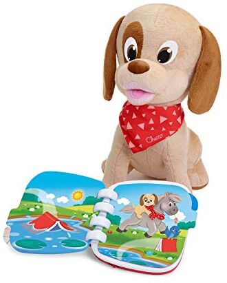 Chicco Lucky Il Cucciolo Raccontastorie, Cane Peluche Interattivo Parlante, Gioco Educativo, Pupazzo con Parole e Suoni Realistici Giochi Bambini 18+ Mesi