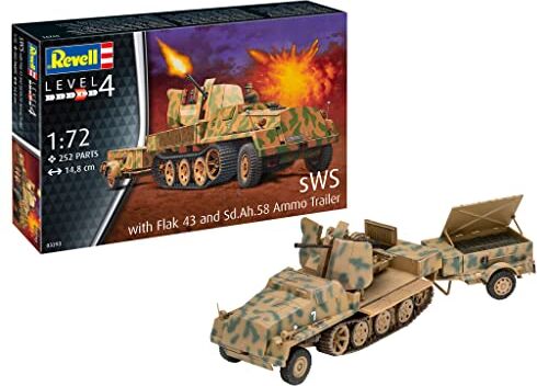 Revell - SWS with Flak43 And SD.Ah58 Ammo Trailer,