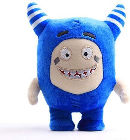 iFii Oddbods Peluche 18 cm, Morbido e Carino Oddbod Peluche Cartoon Oddbods Peluche Tesoro Soldato Peluche Bambola Regali di Compleanno per i Fan (Blu)