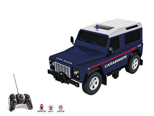 Mondo Motors, LAND ROVER DEFENDER CARABINIERI, Modello in Scala 1: 14, fino a 10 km/h di Velocità, Auto Giocattolo per Bambini