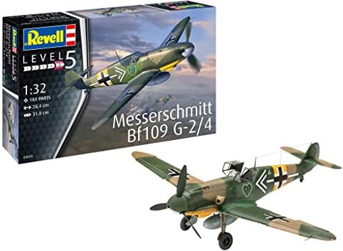 Revell Tescoma-   Bf109G-2/4-Kit Modello in Scala 1:32 Veicolo Messerschmitt Bf109G-2/4