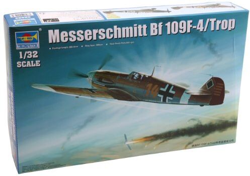 Trumpeter 02293 Modellino da Costruire, Messerschmitt Bf109F-4/Trop, Scala 1:32